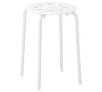 NEW IKEA MARIUS Stool Black/White Stackable Multi-Purpose Steel Legs 45cm Strong