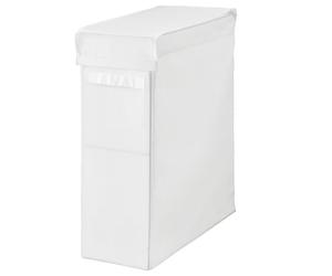 New IKEA SKUBB White Laundry Washing Clothes Basket Bag with Foldable Stand 80L