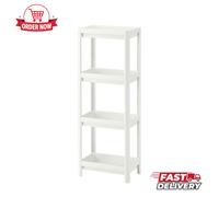 New IKEA VESKEN Shelf Unit White 37x23x101 cm Slim Practical & Space Saving