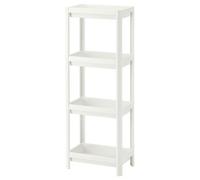 New IKEA VESKEN Shelf Unit White 37x23x101 cm Slim Practical & Space Saving