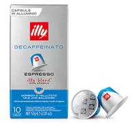 NEW Illy Nespresso Decaffeinato Capsules 10 Count Caffeinated Free Espresso Pods