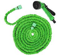 New Improved - 15m Expanding Garden Hose Lightweight Non-Kinking 50ft Hosepipe Plus 7 Pattern Spray Gun