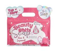 New & improved Beauty White Soap, Sea Buckthorn with Snail Extract, Set of 6 x 70g Bars, Micro Peeling