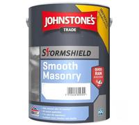 New Improved Johnstone's Smooth Masonry Paint Brilliant White with Quick Rain Resistance Technology (5 litres)