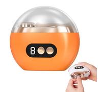 New Imwing Easyclip Nail Clipper, 2025 New Vueeze Easy Clip Nail Clippers, Fanyil Electric Na Clippers Polisher with LED Light, Nai Scraps Storage and Polishing (Orange)