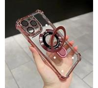 New In Phone Case for iPhone 17 Series - Four Corners Air Cushion Anti-fall Case for iPhone with Invisible Ring (Pink,For iPhone 17 Air)