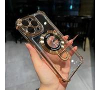 New In Phone Case for iPhone 17 Series - Four Corners Air Cushion Anti-fall Case for iPhone with Invisible Ring (Gold,For iPhone 17 Air)