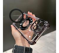 New In Phone Case for iPhone 17 Series - Four Corners Air Cushion Anti-fall Case for iPhone with Invisible Ring (Black,For iPhone 14 Pro)