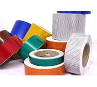 New in RED HIGH Intensity Reflective SELF-Adhesive Tape/Vinyl Honeycomb Choose Size (5cm x 1m)