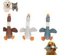 New Indestructible Robust Duck Dog Toy - Heavy Duty Plush for Aggressive & Extreme Chewers, Long-Lasting Stitching for All Dog Sizes (3pcs)