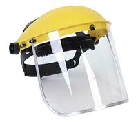 NEW INDUSTRIAL CLEAR WIDE VISOR FACE SHIELD EYE PROTECTION GUARD SAFETY WORK WEAR WELDING GRINDING AND BROW GUARD