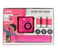 New Instant Print Camera With 3 x Rolls of Thermal Paper, 1 x 256mb Memory Nard, Easy Clip on Strap, No Need for Ink or Cartridge, LCD Monitor Ips 320x240px, Snap Away & Create Memories - Pink
