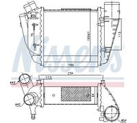 NISSENS 96678 Intercooler