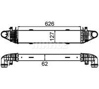 New Intercooler, charger for MERCEDES-BENZ:W204,C204,S204,W212,A207 2045000000