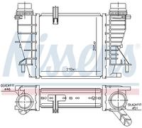 Charge Air Cooler NISSENS 96363 For RENAULT, NISSAN