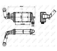 New Intercooler, charger for OPEL VAUXHALL:ZAFIRA A,ZAFIRA A MPV,ASTRA G Coupe
