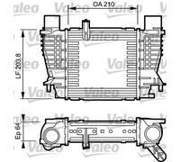 Valeo Charge Air Cooler 817999 for Renault K9K774/764 1.5L 4cyl Clio III