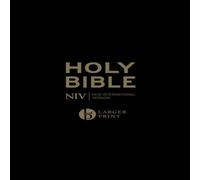 New International Version NIV Larger Print Personal Black Leather Bible Paperback Book New International Version Multicolor