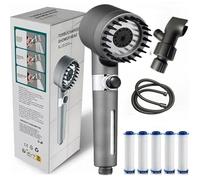 New Ion Drops Shower Head with Handheld Filtered Adjustable Settings Hose Multi Function Shower System for Home Bathroom