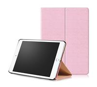New iPad 9.7 2017 Case, Eleoption Folio Stand Slim-Fit Smart Case Cover Premium Synthetic Leather with Auto Sleep Wake Function for Apple New iPad 9.7 inch 2017 / iPad Air (iPad 5th Gen) 2013, Pink
