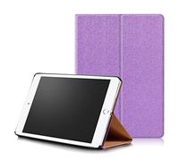 New iPad 9.7 2017 Case, Eleoption Folio Stand Slim-Fit Smart Case Cover Premium Synthetic Leather with Auto Sleep Wake Function for Apple New iPad 9.7 inch 2017 / iPad Air (iPad 5th Gen) 2013, Purple