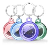 New IPX8 Waterproof Airtag Holder, 6 Pack Airtags Case with Keychain, [Tightly Sealed] [Drop-Proof] [Anti-Scratch] Full Body Protective Airtag Holder, Find Your Luggage, Pet, Keys, & More (6 Colors)