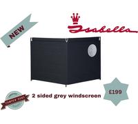 NEW Isabella Windscreen 2-Sided Grey - Free P&P