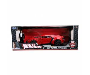NEW Jada 1:18 Diecast Fast and Furious Doms 2014 Lykan Hypersport & Figure 31140
