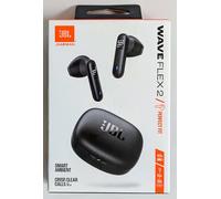New JBL Wave Flex 2 Wireless Bluetooth Earbuds 40h Playtime IP54 Water Resistant