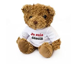 NEW - JE SUIS DÉSOLÉ - Cute And Cuddly Teddy Bear - I'm Sorry Gift Present Cadeau