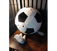 NEW Jellycat Amuseables Football 21cm - Fluffy Sports Plush W/Tag & No Dust Bag