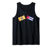 New Jersey Cuba Crossed Flags New Jerseyan Cuban Heritage Tank Top