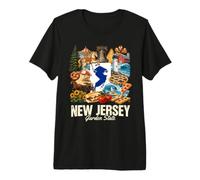 New Jersey Garden State Icons State Pride Design Premium T-Shirt