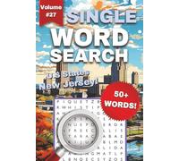 New Jersey One-Word Word Search Puzzle Book - Volume 27: Fun and Easy to Read Print about New Jersey, Cities, U.S States, and More | 1-Word Word Search Puzzle Book for Adults and Teens