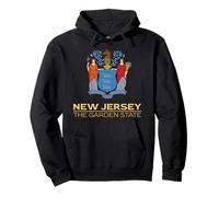 NEW JERSEY STATE FLAG THE GARDEN STATE NEWARK ATLANTIC SEAL Pullover Hoodie
