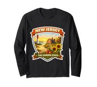 New Jersey The Garden State Souvenir Visitor Memorabilia Long Sleeve T-Shirt