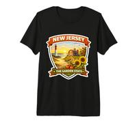 New Jersey The Garden State Souvenir Visitor Memorabilia Premium T-Shirt