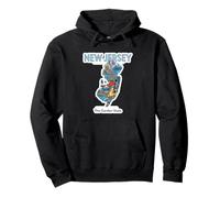 New Jersey The Garden State Vintage Travel Landmarks Pullover Hoodie