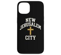 New Jerusalem City Cross Christian Faith Jesus Bible Verse Case for iPhone 13