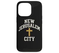New Jerusalem City Cross Christian Faith Jesus Bible Verse Case for iPhone 13 Pro