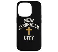 New Jerusalem City Cross Christian Faith Jesus Bible Verse Case for iPhone 14 Pro