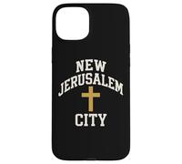 New Jerusalem City Cross Christian Faith Jesus Bible Verse Case for iPhone 15 Plus