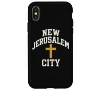 New Jerusalem City Cross Christian Faith Jesus Bible Verse Case for iPhone X/XS
