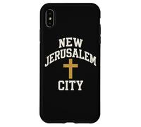 New Jerusalem City Cross Christian Faith Jesus Bible Verse Case for iPhone XS Max