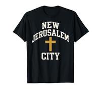 New Jerusalem City Cross Christian Faith Jesus Bible Verse T-Shirt