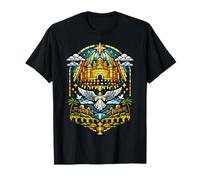 New Jerusalem Stained Glass Dove Cathedral Heavenly City T-Shirt