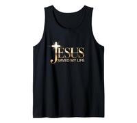 New Jesus Saved My Life Christian Design Tank Top