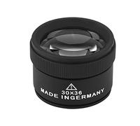 New Jewelry Optical Magnifier Glasses, 30x Magnifying Lens, Optimal for Inspecting Tiny Details, with Zinc Alloy Frame, Suitable for Jewelers, Coin Collectors