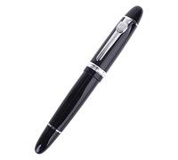 New Jinhao 159 Black and Silver for M Nib Fountain Pen Thick Ballpen Retractable Ballpoint Prker Pen Refill Office Classic Writing Executive Fountain Extra Fine Nib Oxford Premium Gel Blue Red