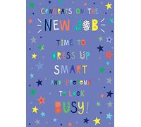 New Job Card Congratulations Foil Finish Lovely Verse